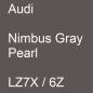 Preview: Audi, Nimbus Gray Pearl, LZ7X / 6Z.